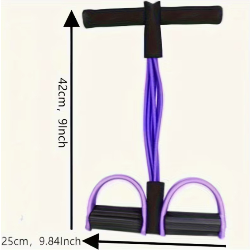 Yoga Fitness Gear - 6 elastische Yoga-Pedalzugbänder für Bauch, Taille,