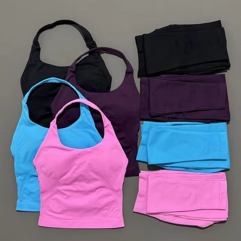 Yoga Y Fitness - 2-teiliges Sportbekleidungs-Set für Damen Yoga-Outfit Fitnesskleidung