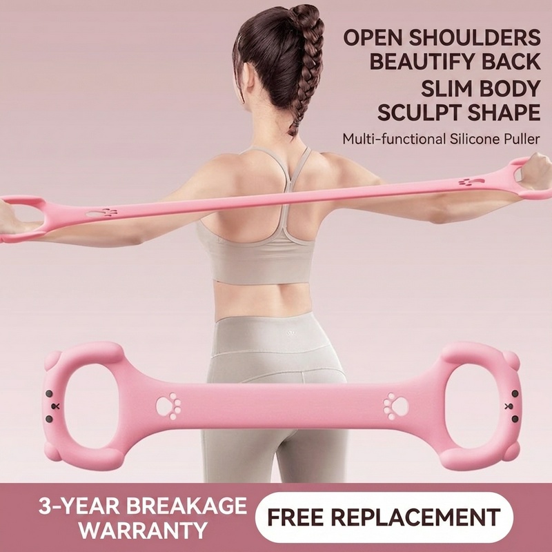 Yoga Fitness Resiliation - 40 Pfund Silikon-Brustexpander, bruchsicher, für Yoga,