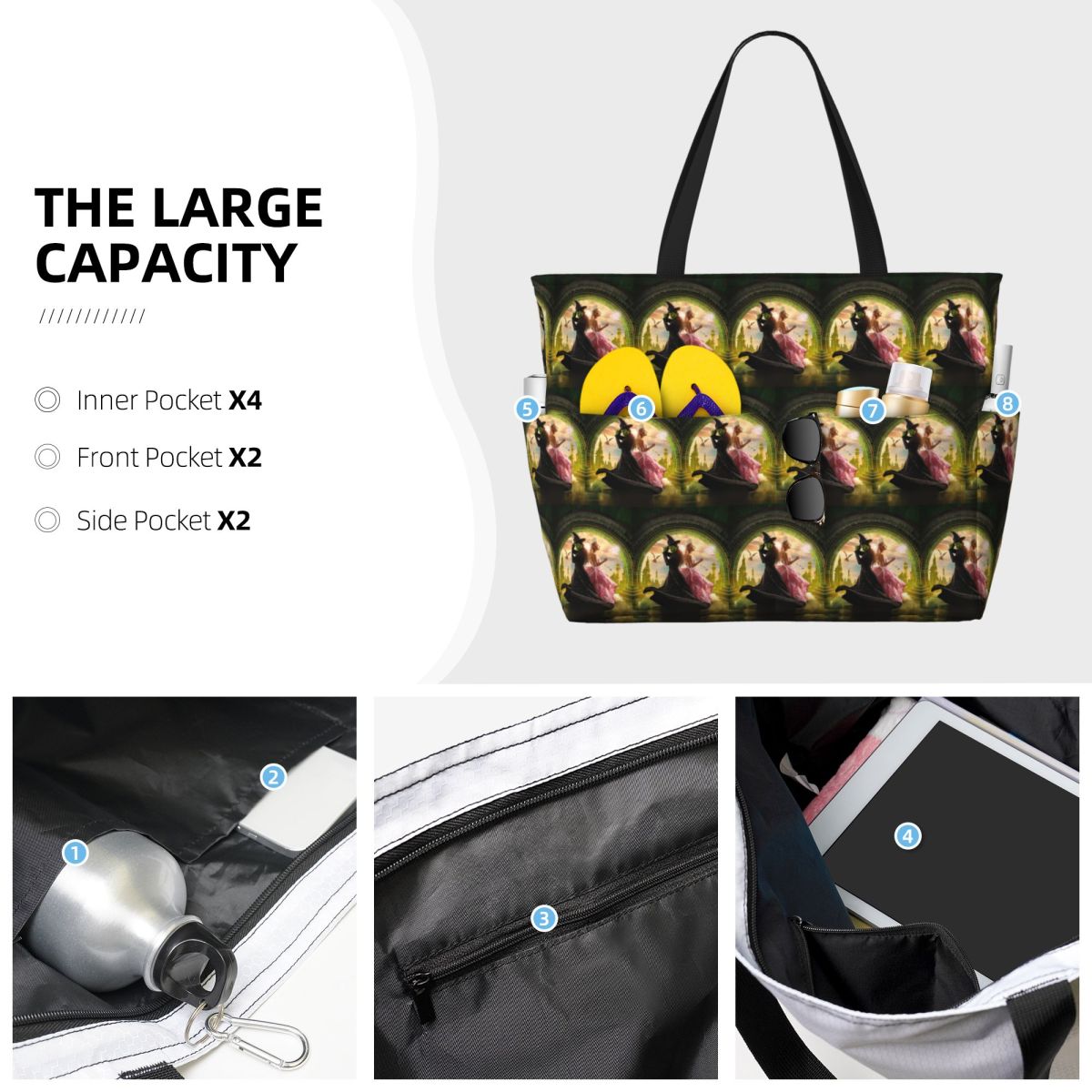 Wicked Musical Beach Tote Bag  – Yoga Fitness Music Bewertung und Preis