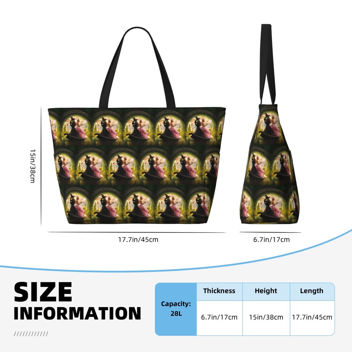 Wicked Musical Beach Tote Bag  – Yoga Fitness Music Bewertung und Preis