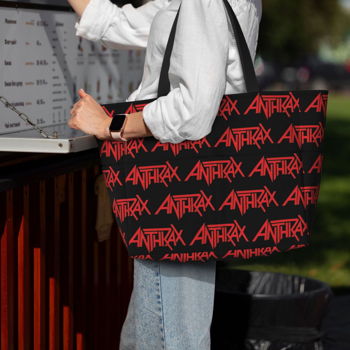 Anthrax Music Band Logo Strand – Yoga Fitness Music Bewertung und Preis